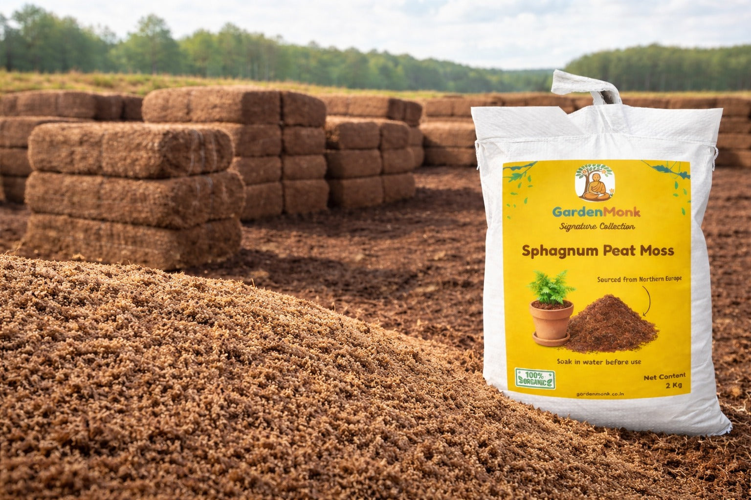 GardenMonk - Sphagnum Peat Moss