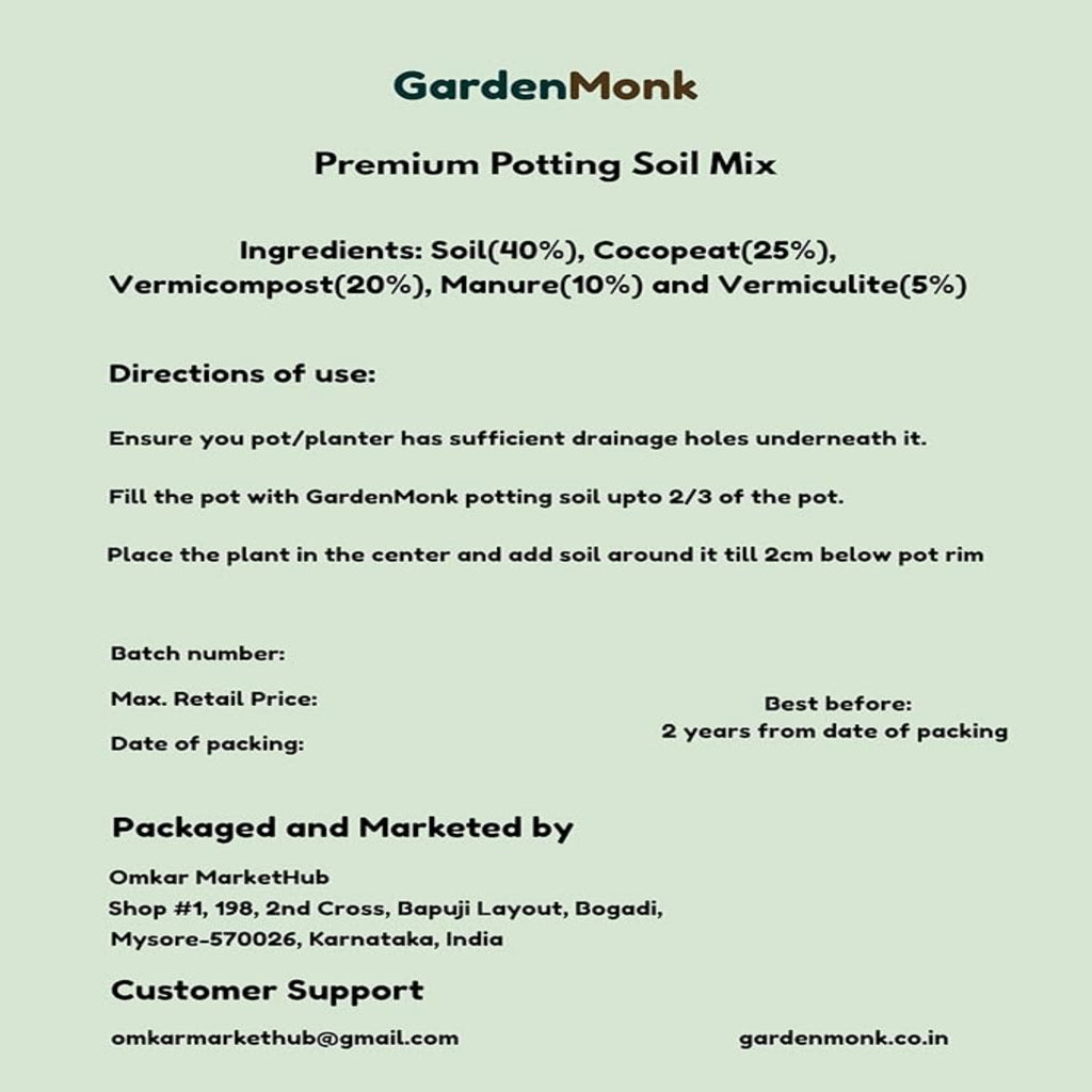 GardenMonk - Premium Potting Soil