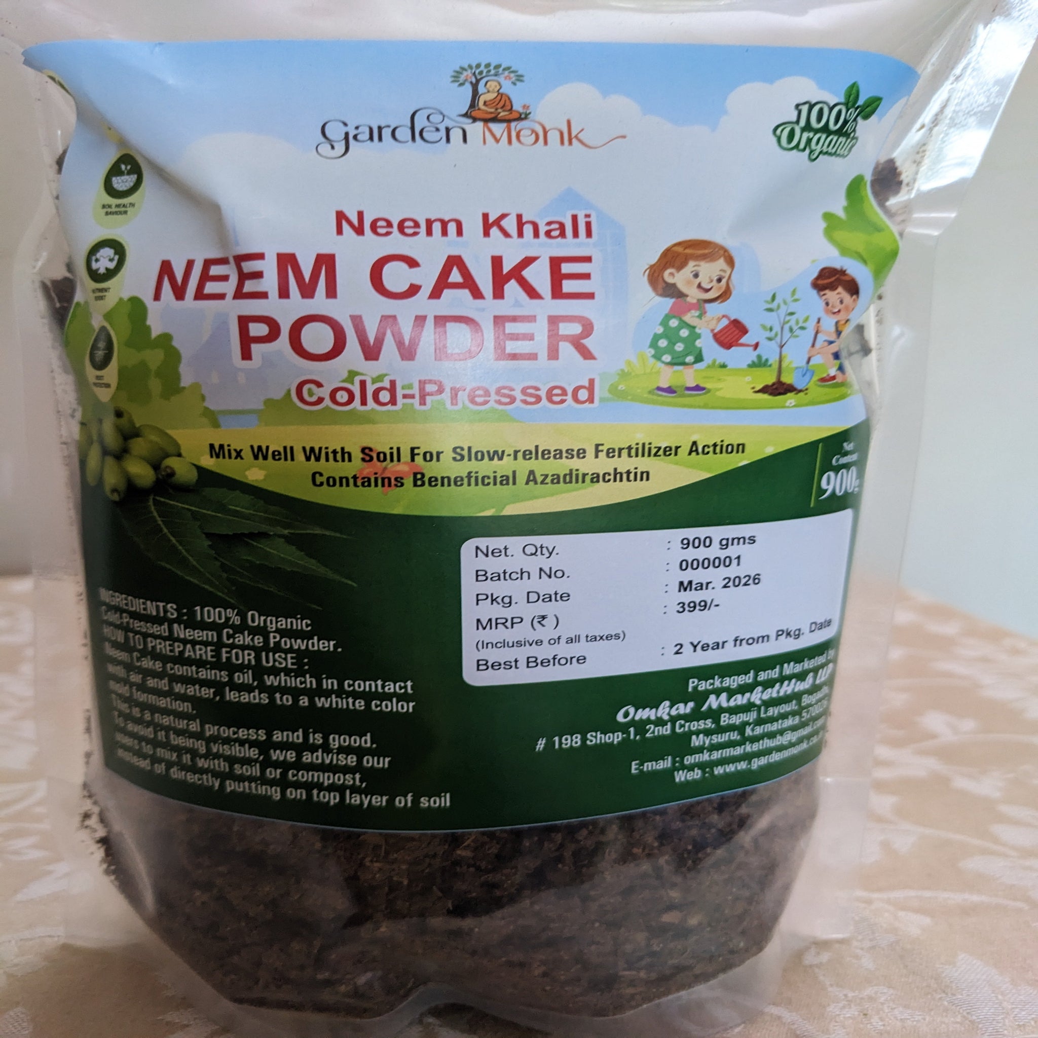 GardenMonk - NeemCake Manure