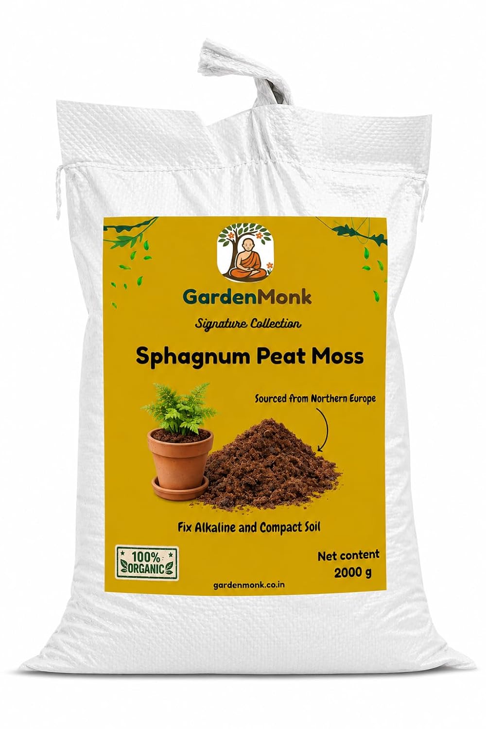 GardenMonk - Sphagnum Peat Moss