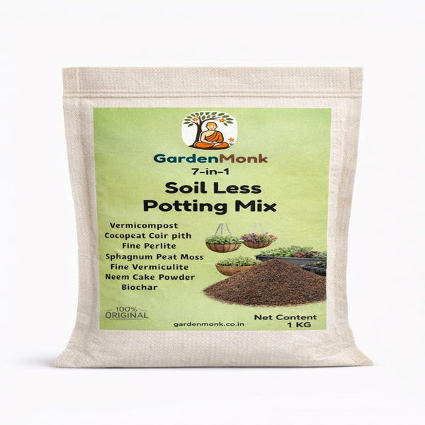 GardenMonk - Soil less Potting Mix(7-Ingredients)