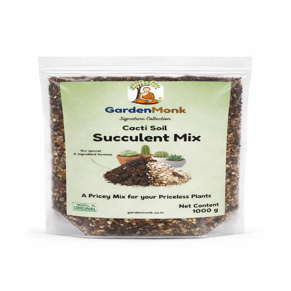 GardenMonk - Cacti Soil - 8-in-1 Gritty Succulent Soil Mix